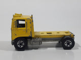 1981 Hot Wheels Semi Truck Yellow Die Cast Toy Car Vehicle