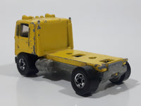 1981 Hot Wheels Semi Truck Yellow Die Cast Toy Car Vehicle