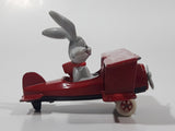 Vintage 1988 ERTL Warner Bros Looney Tunes Bugs Bunny What's Up Doc? Red Die Cast Toy Airplane