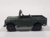 Vintage 1959 to 1965 Lesney No. 12 Land Rover Series II Dark Army Green Die Cast Toy Car Construction Vehicle