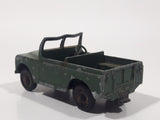 Vintage 1959 to 1965 Lesney No. 12 Land Rover Series II Dark Army Green Die Cast Toy Car Construction Vehicle