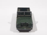 Vintage 1959 to 1965 Lesney No. 12 Land Rover Series II Dark Army Green Die Cast Toy Car Construction Vehicle