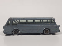 Vintage Lesney No. 40 Leyland Royal Tiger Coach Bus Metallic Light Blue Die Cast Toy Car Vehicle