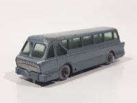 Vintage Lesney No. 40 Leyland Royal Tiger Coach Bus Metallic Light Blue Die Cast Toy Car Vehicle