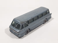 Vintage Lesney No. 40 Leyland Royal Tiger Coach Bus Metallic Light Blue Die Cast Toy Car Vehicle