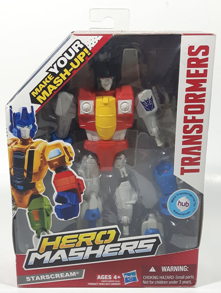 2013 Hasbro Transformers Hero Mashers Make Your Mash-Ups! Starscream 6" Tall Toy Action Figure New in Box