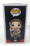 2015 Funko Pop! Star Wars The Force Awakens #58 Rey 4" Tall Vinyl Bobble-Head Toy Figure New in Box