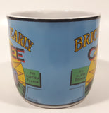 New Creative Tableware The Best Choice Bright And Early Coffee Blue and White 3 1/2" Tall Ceramic Coffee Mug Cup