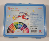 1996 Tsuburaya Productions Ultraman 36 Water color Pen Set In Blue Plastic Case Missing One Marker and One cap