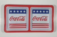 Coca Cola Stars and Stripes Two Section Plastic Melamine Serving Tray Dish