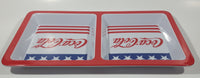 Coca Cola Stars and Stripes Two Section Plastic Melamine Serving Tray Dish