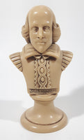 Shakespeare 5 1/4" Tall Resin Bust Ivory Look Resin Sculpture