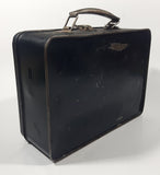 Vintage Black Heavy Metal Lunch Box Container