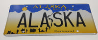 Alaska Gold Rush Centennial Novelty Souvenir Metal Vehicle License Plate Tag ALASKA