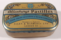 Vintage Allen & Hanbury's Ltd Allenburys London Pastilles Made From Glycerine & Blackcurrants Tin Metal Hinged Container