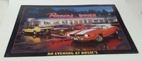 Rosie's Diner An Evening At Rosie's Muscle Car Automotive Themed 12" x 17 1/4" Tin Metal Sign