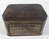 Antique Senator Virginia Cut Plug Smoking Tobacco Specially Adapted For Pipe Use Tin Metal Hinged Container