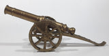 Vintage Civil War Style Field Cannon 9" Long Brass Model