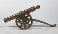 Vintage Civil War Style Field Cannon 9" Long Brass Model