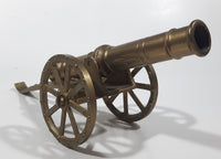 Vintage Civil War Style Field Cannon 9" Long Brass Model