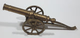 Vintage Civil War Style Field Cannon 9" Long Brass Model