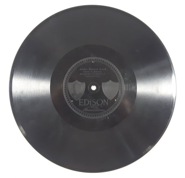 Vintage 1917 Edison #50406 "My Sweet Sweeting Waltz" Peters Hawaiian Guitar Duet Helen Louise And Frank Ferera "Aloha Sunset Land" Ioane J. Kawelo Waikiki Hawaiian Orchestra 10" Vinyl Record