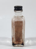 Vintage Blue Ribbon Artificial Strawberry Flavor Glass Bottle 2 Fl oz.