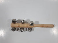 Wood Stick with Bells 7 1/2" Long Musical Instrument Noisemaker Toy