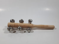 Wood Stick with Bells 7 1/2" Long Musical Instrument Noisemaker Toy