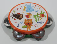 Zoo Animal Themed Tambourine 4 1/2" Musical Instrument Noisemaker Toy