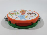 Zoo Animal Themed Tambourine 4 1/2" Musical Instrument Noisemaker Toy