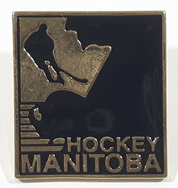 Hockey Manitoba 1" x 1" Enamel Metal Lapel Pin