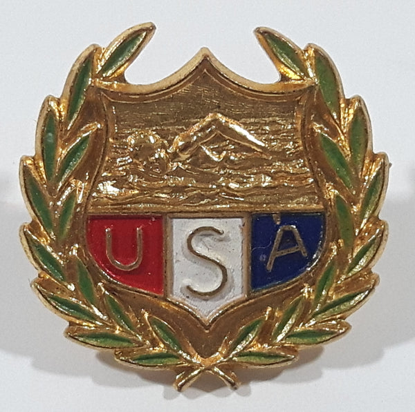 USA Swimming Team 3/4" x 3/4" Enamel Metal Lapel Pin