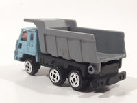 Unknown Brand Dump Truck Light Blue with Grey Dumper Die Cast Toy Car Vehicle