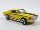 2008 Matchbox '68 Ford Mustang Cobra Jet Yellow Die Cast Toy Muscle Car Vehicle