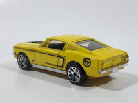 2008 Matchbox '68 Ford Mustang Cobra Jet Yellow Die Cast Toy Muscle Car Vehicle