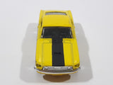 2008 Matchbox '68 Ford Mustang Cobra Jet Yellow Die Cast Toy Muscle Car Vehicle