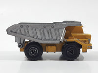 Majorette No. 274 Benne Carriere Quarry Super Dump Truck 1/100 Scale Yellow Grey  Die Cast Toy Car Vehicle