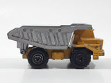 Majorette No. 274 Benne Carriere Quarry Super Dump Truck 1/100 Scale Yellow Grey  Die Cast Toy Car Vehicle