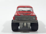 Vintage Majorette No. 236 4x4 Cherokee Mad Bull Red 1:64 Scale Die Cast Toy Car SUV Vehicle with Opening Tail Gate