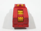 1986 Hot Wheels Workhorses Rescue Ranger Red Fire Truck Die Cast Toy Car Vehicle - Yellow lights