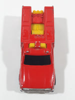 1986 Hot Wheels Workhorses Rescue Ranger Red Fire Truck Die Cast Toy Car Vehicle - Yellow lights