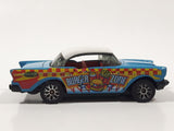 2004 Matchbox Burger Zone '57 Chevrolet Bel Air Hard Top Blue with White Roof Die Cast Toy Car Vehicle