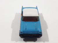 2004 Matchbox Burger Zone '57 Chevrolet Bel Air Hard Top Blue with White Roof Die Cast Toy Car Vehicle