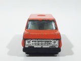 Vintage Yatming No. 1501 Ford Econoline E-150 Van Orange Die Cast Toy Car Vehicle