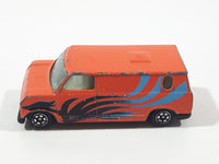 Vintage Yatming No. 1501 Ford Econoline E-150 Van Orange Die Cast Toy Car Vehicle