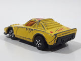 Vintage No. W11 Lancia Stratos Turbo Express #1 Yellow Pull Back Die Cast Toy Car Vehicle