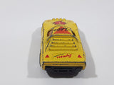 Vintage No. W11 Lancia Stratos Turbo Express #1 Yellow Pull Back Die Cast Toy Car Vehicle