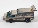 Vintage 1979 Hot Wheels Golden Machines Spoiler Sport Van Originally Gold Chrome Die Cast Toy Car Vehicle Hong Kong 2 Rear window Version