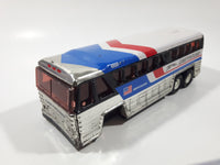 Vintage 1979 Buddy L 4950 Americruiser Greyhound Bus Pressed Steel Toy Car Vehicle Missing Front Wheels